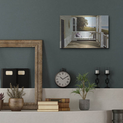 Luxe Metal Art 'Shore House' by Zhen-Huan Lu, Metal Wall Art,16x12