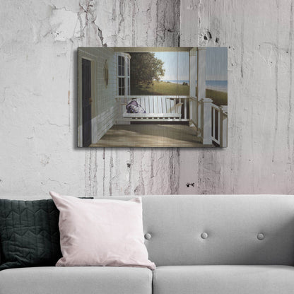 Luxe Metal Art 'Shore House' by Zhen-Huan Lu, Metal Wall Art,36x24