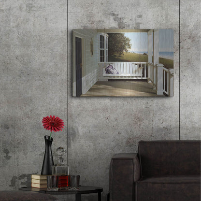 Luxe Metal Art 'Shore House' by Zhen-Huan Lu, Metal Wall Art,36x24