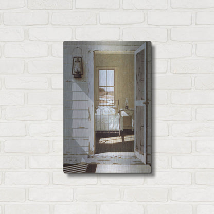 Luxe Metal Art 'Oil Lamp' by Zhen-Huan Lu, Metal Wall Art,16x24