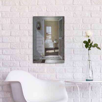 Luxe Metal Art 'Oil Lamp' by Zhen-Huan Lu, Metal Wall Art,16x24