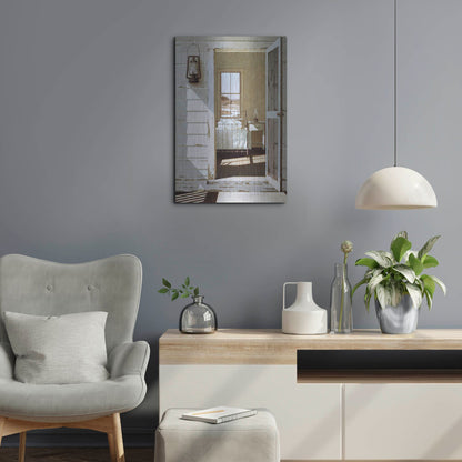 Luxe Metal Art 'Oil Lamp' by Zhen-Huan Lu, Metal Wall Art,16x24