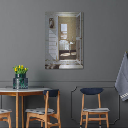 Luxe Metal Art 'Oil Lamp' by Zhen-Huan Lu, Metal Wall Art,24x36