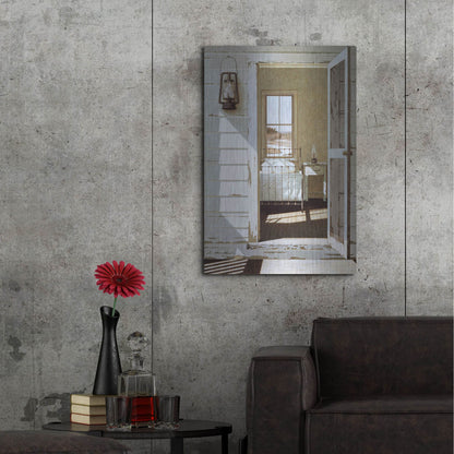 Luxe Metal Art 'Oil Lamp' by Zhen-Huan Lu, Metal Wall Art,24x36