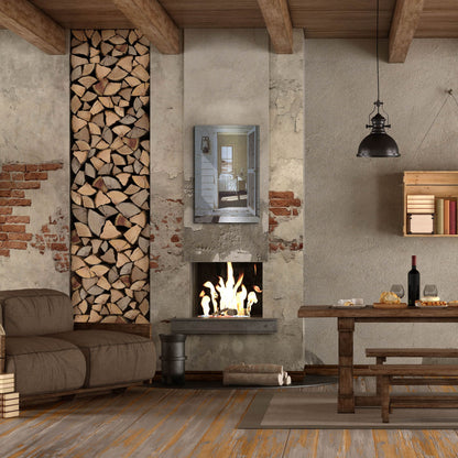 Luxe Metal Art 'Oil Lamp' by Zhen-Huan Lu, Metal Wall Art,24x36