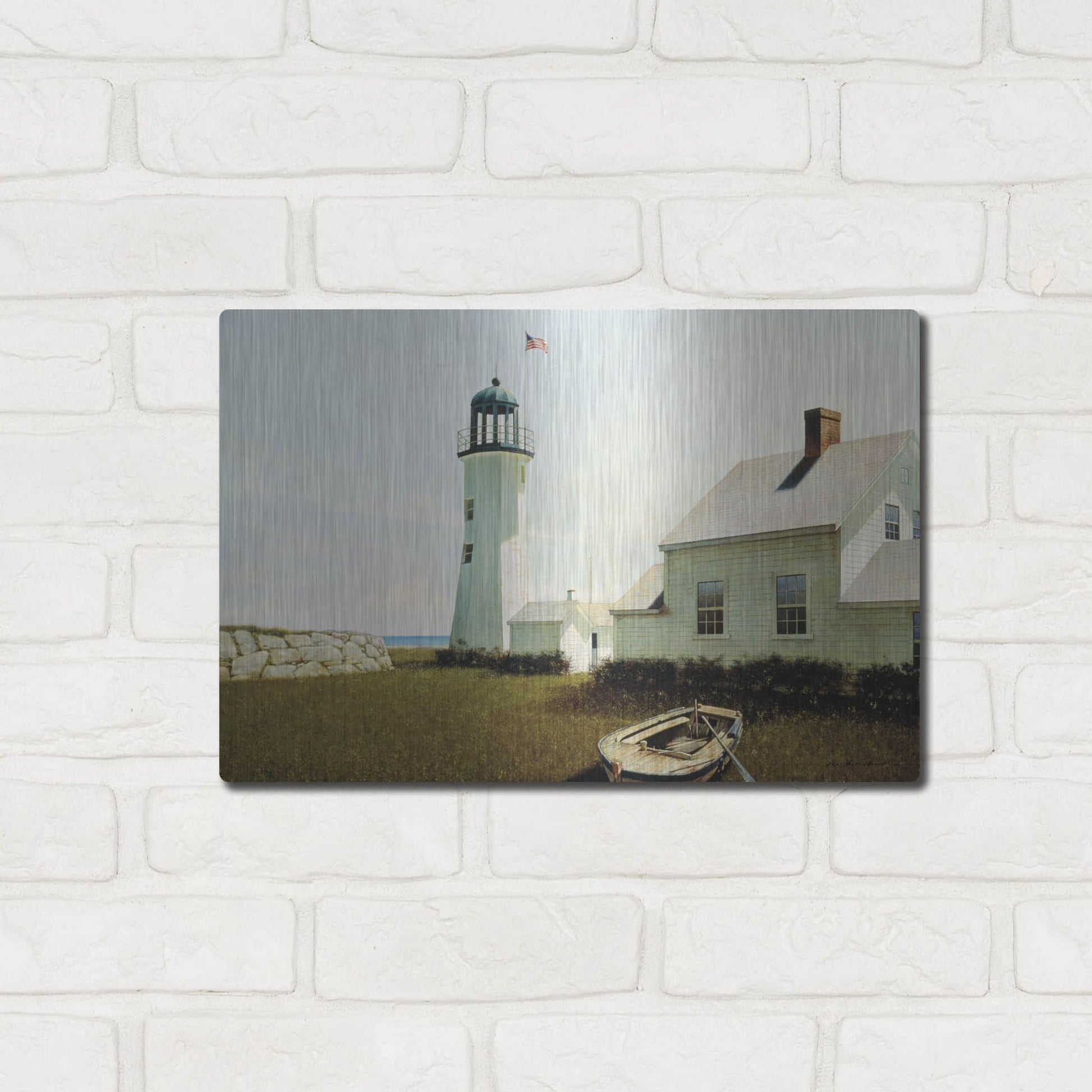 Luxe Metal Art 'Point Lookout' by Zhen-Huan Lu, Metal Wall Art,16x12