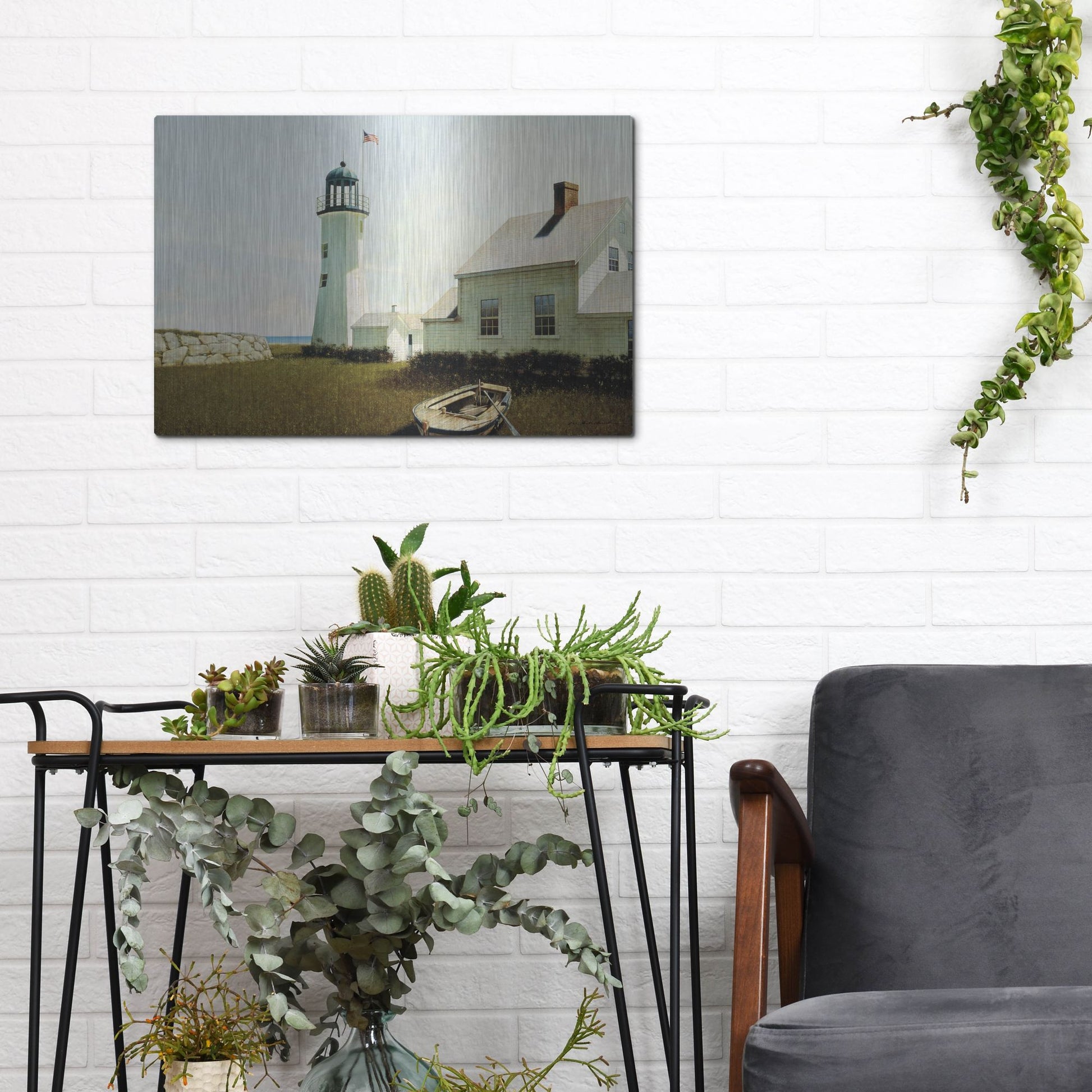 Luxe Metal Art 'Point Lookout' by Zhen-Huan Lu, Metal Wall Art,16x12