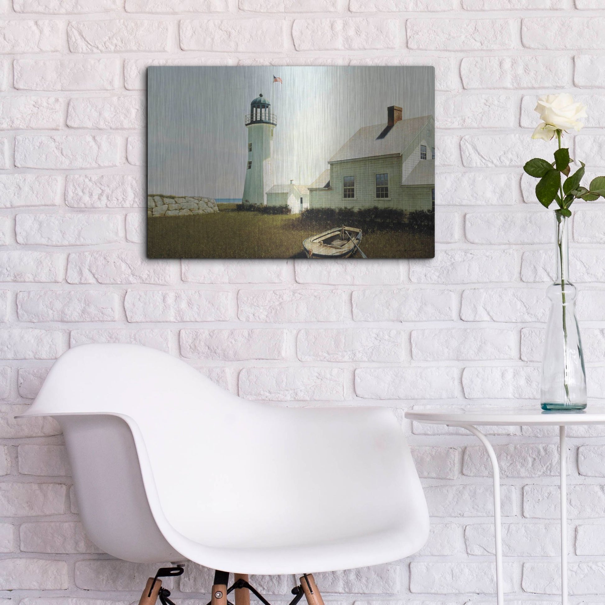 Luxe Metal Art 'Point Lookout' by Zhen-Huan Lu, Metal Wall Art,24x16