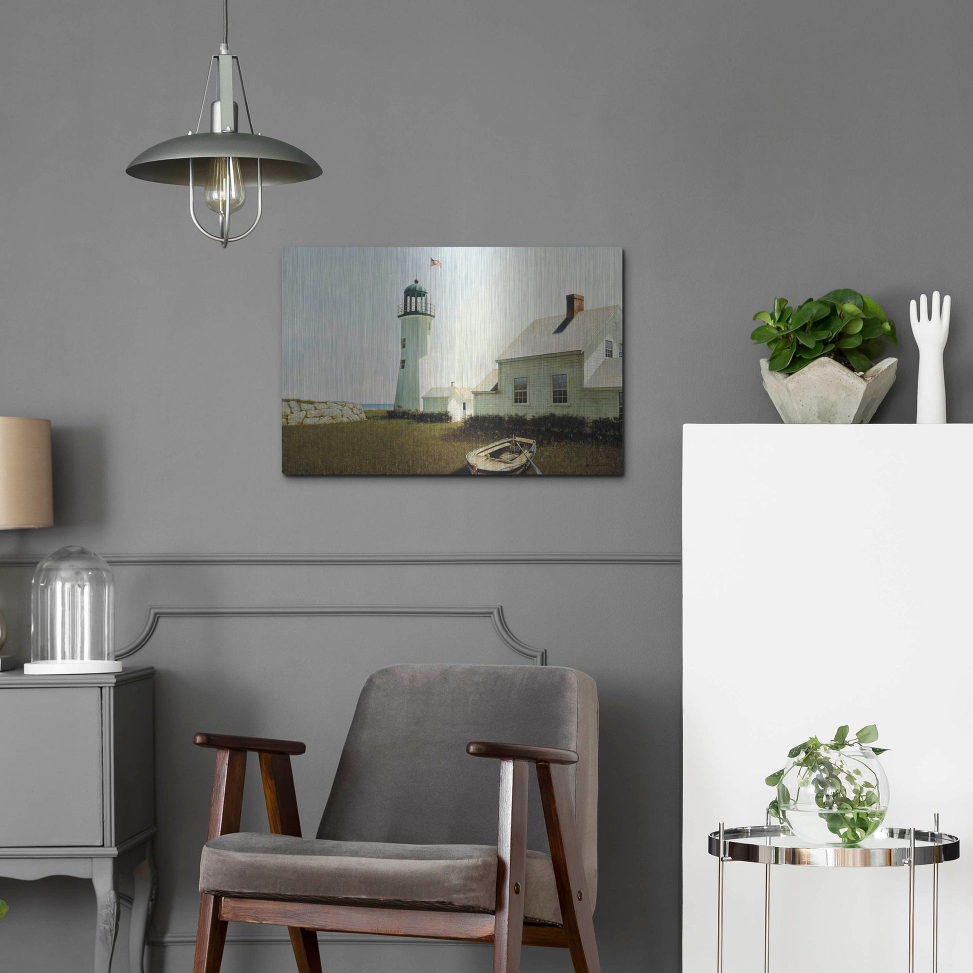 Luxe Metal Art 'Point Lookout' by Zhen-Huan Lu, Metal Wall Art,24x16