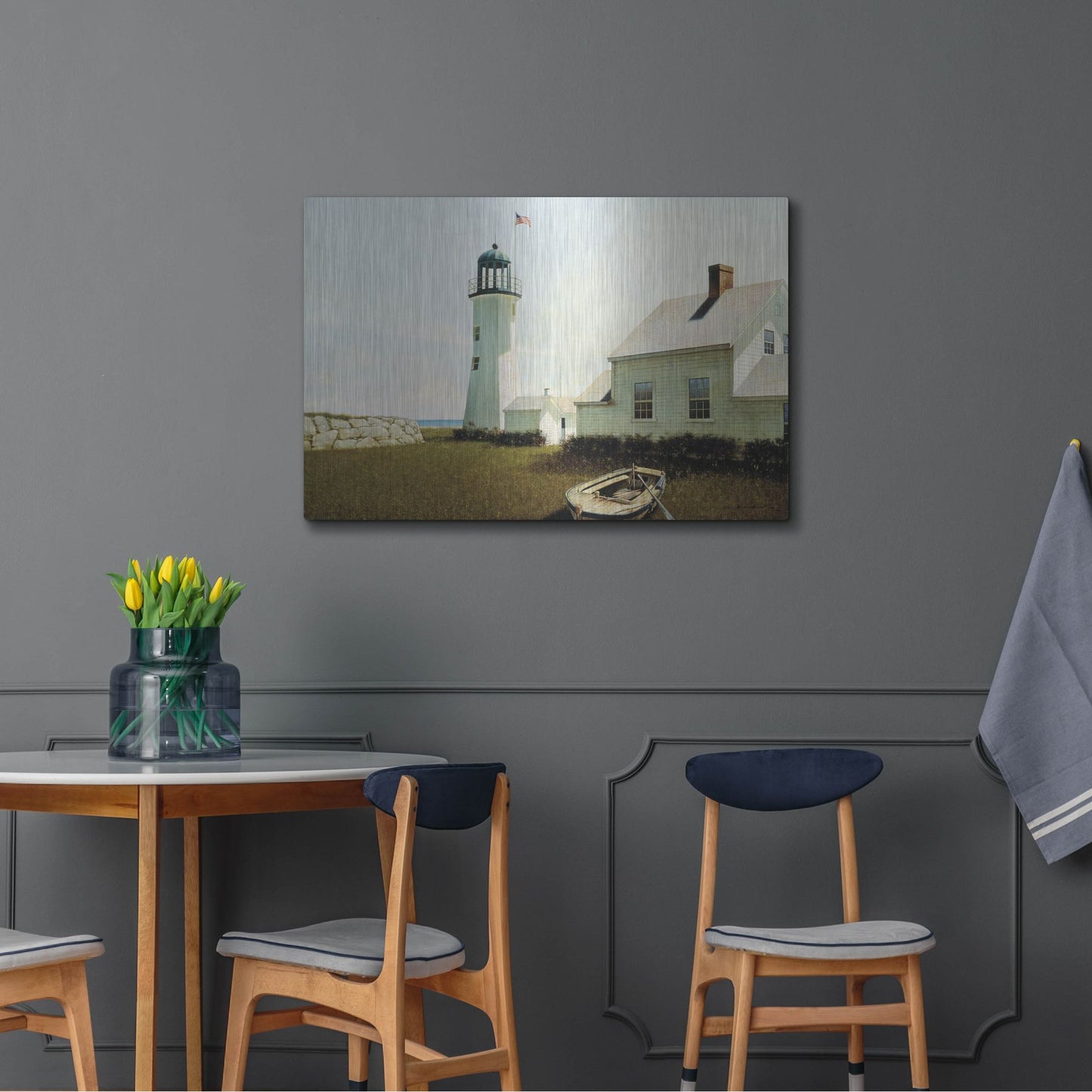 Luxe Metal Art 'Point Lookout' by Zhen-Huan Lu, Metal Wall Art,36x24