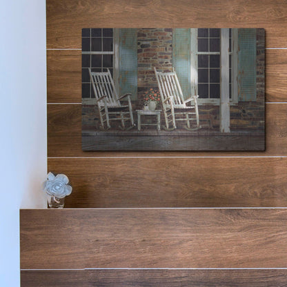 Luxe Metal Art 'Stone House' by Zhen-Huan Lu, Metal Wall Art,16x12