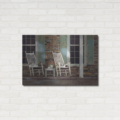 Luxe Metal Art 'Stone House' by Zhen-Huan Lu, Metal Wall Art,36x24