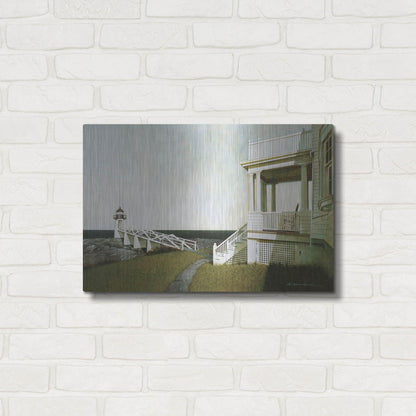 Luxe Metal Art 'Marshall Point Lighthouse' by Zhen-Huan Lu, Metal Wall Art,24x16