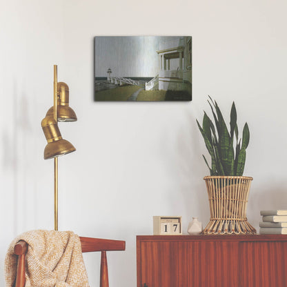 Luxe Metal Art 'Marshall Point Lighthouse' by Zhen-Huan Lu, Metal Wall Art,24x16