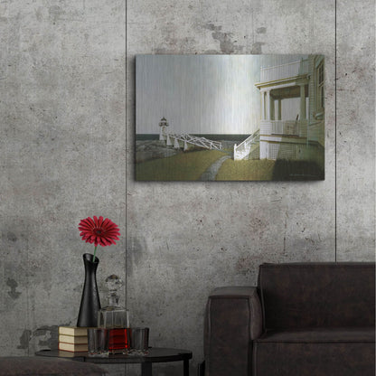 Luxe Metal Art 'Marshall Point Lighthouse' by Zhen-Huan Lu, Metal Wall Art,36x24