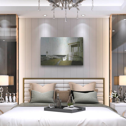 Luxe Metal Art 'Marshall Point Lighthouse' by Zhen-Huan Lu, Metal Wall Art,36x24