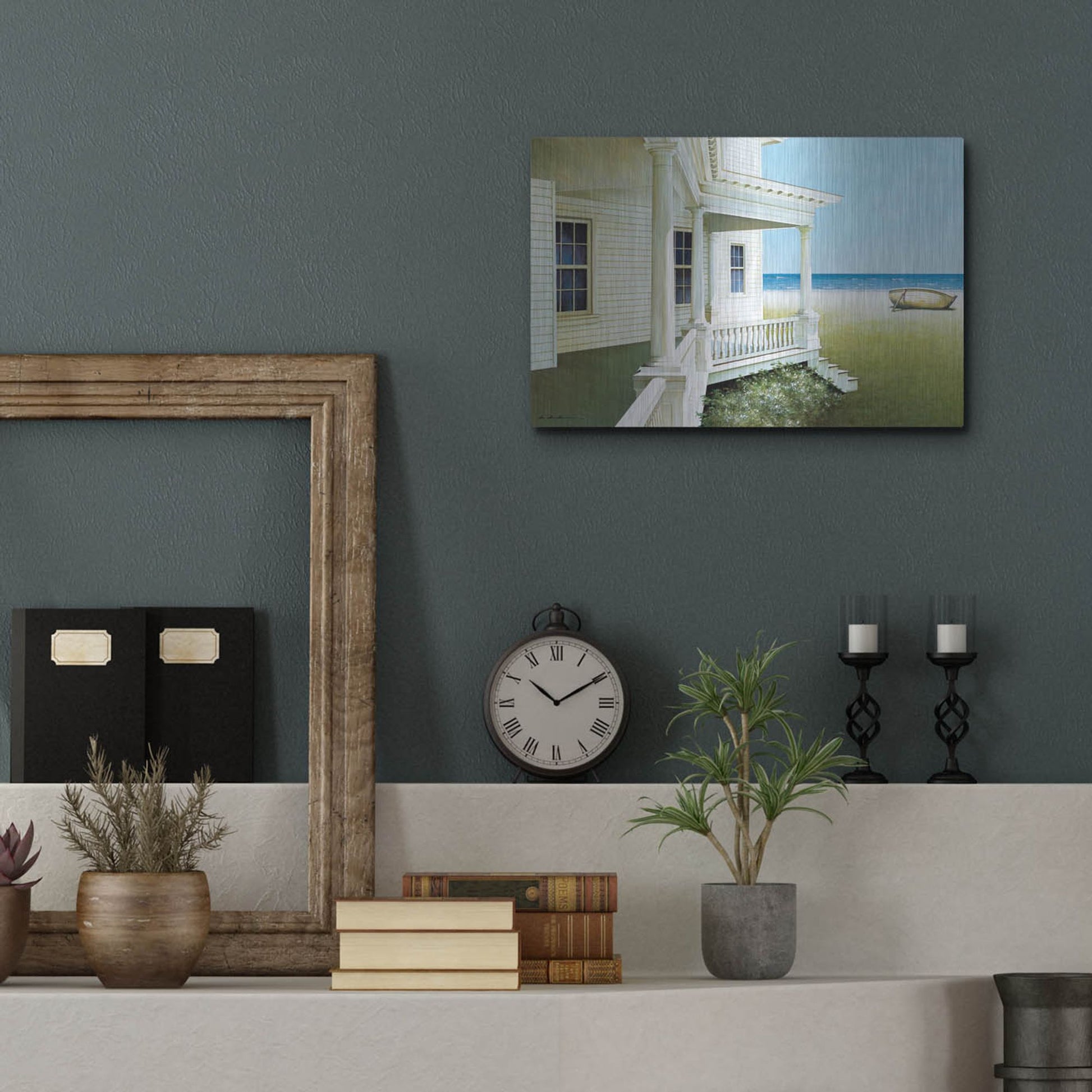 Luxe Metal Art 'Deserted' by Zhen-Huan Lu, Metal Wall Art,16x12