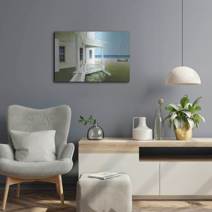 Luxe Metal Art 'Deserted' by Zhen-Huan Lu, Metal Wall Art,24x16