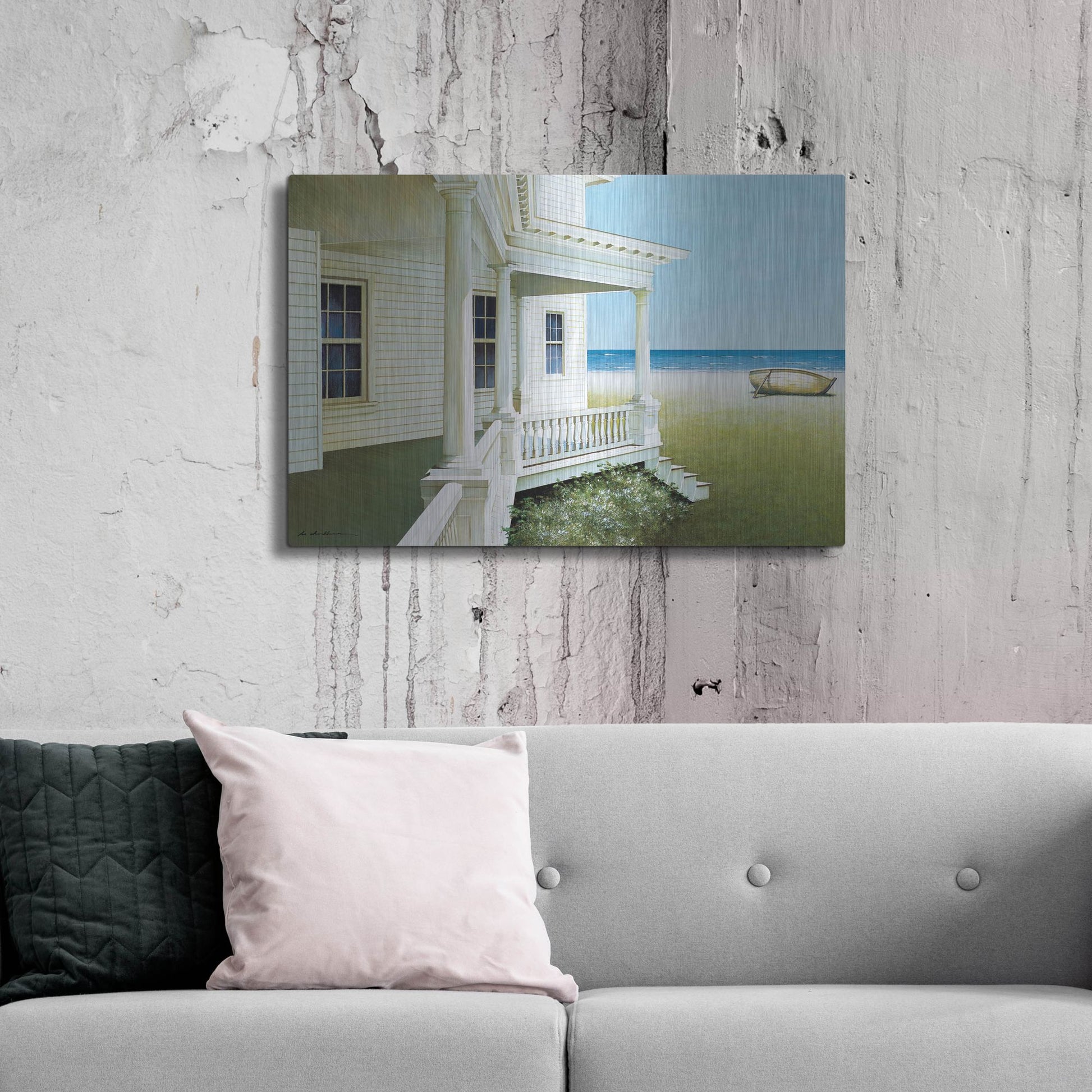 Luxe Metal Art 'Deserted' by Zhen-Huan Lu, Metal Wall Art,36x24