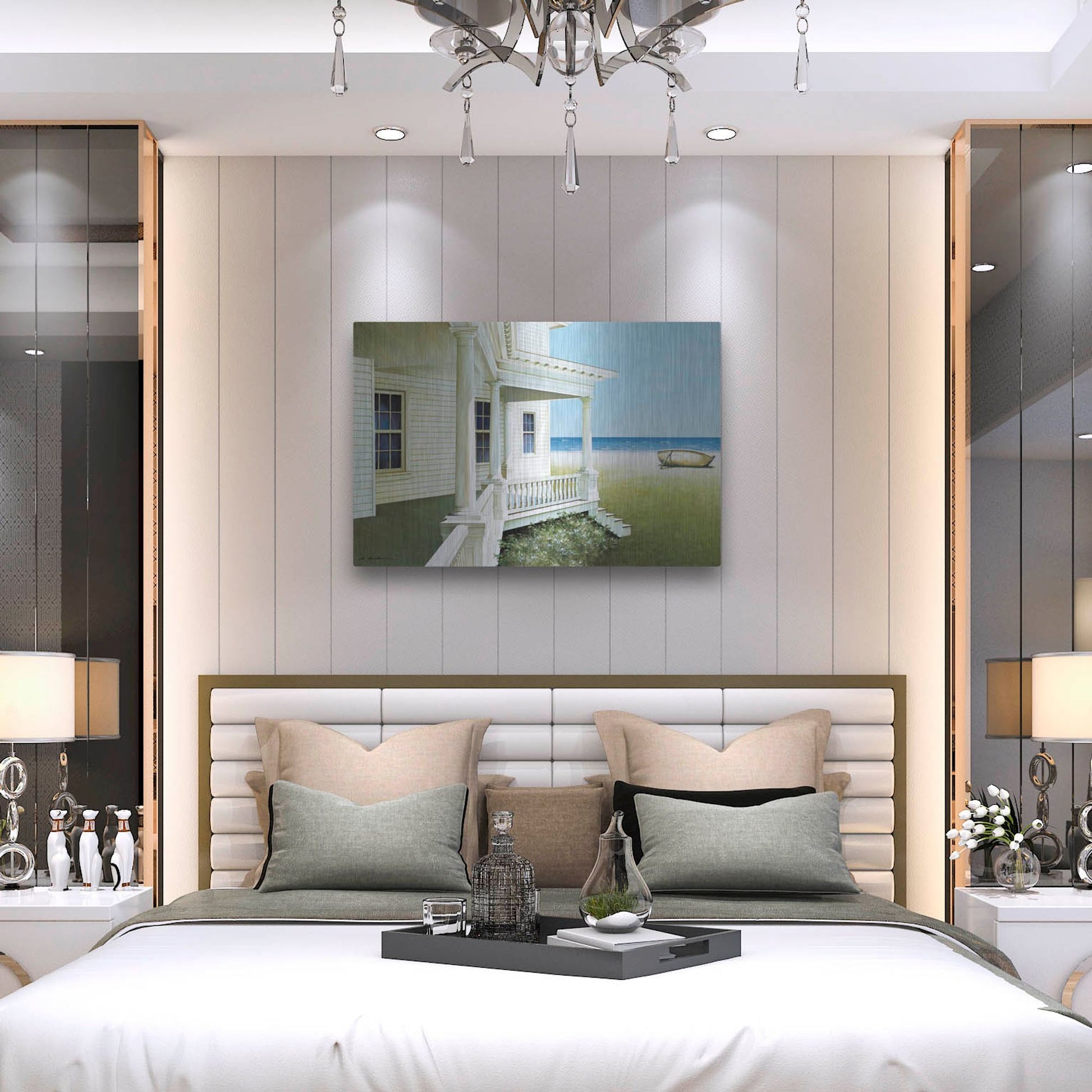 Luxe Metal Art 'Deserted' by Zhen-Huan Lu, Metal Wall Art,36x24