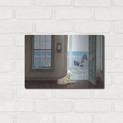 Luxe Metal Art 'The Rocking Chair' by Zhen-Huan Lu, Metal Wall Art,16x12