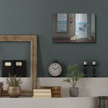 Luxe Metal Art 'The Rocking Chair' by Zhen-Huan Lu, Metal Wall Art,16x12