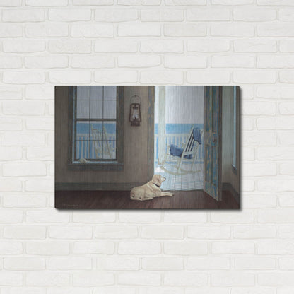 Luxe Metal Art 'The Rocking Chair' by Zhen-Huan Lu, Metal Wall Art,36x24