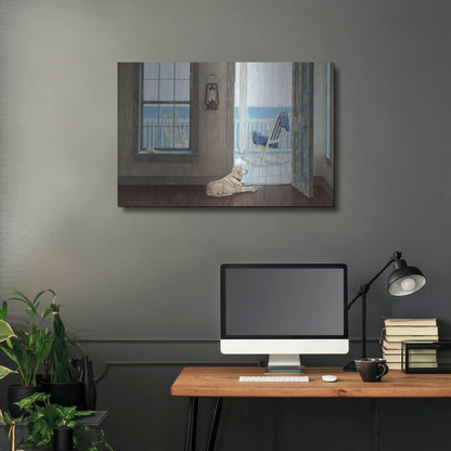 Luxe Metal Art 'The Rocking Chair' by Zhen-Huan Lu, Metal Wall Art,36x24