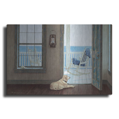 Luxe Metal Art 'The Rocking Chair' by Zhen-Huan Lu, Metal Wall Art