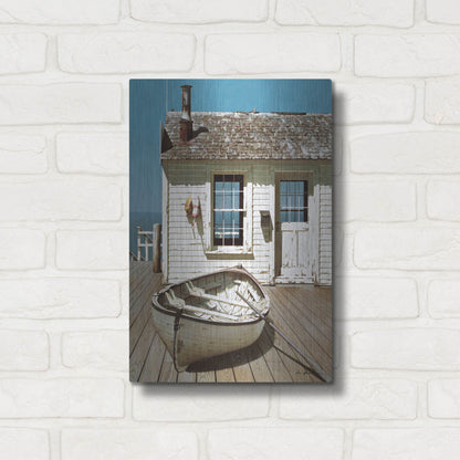 Luxe Metal Art 'Weathered Traveler' by Zhen-Huan Lu, Metal Wall Art,12x16