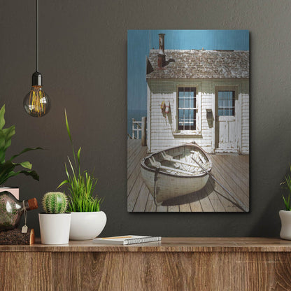 Luxe Metal Art 'Weathered Traveler' by Zhen-Huan Lu, Metal Wall Art,12x16