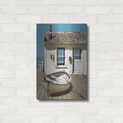 Luxe Metal Art 'Weathered Traveler' by Zhen-Huan Lu, Metal Wall Art,16x24