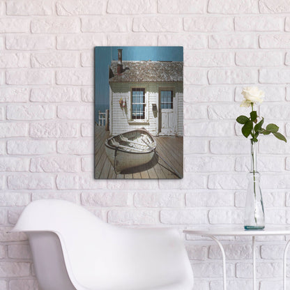 Luxe Metal Art 'Weathered Traveler' by Zhen-Huan Lu, Metal Wall Art,16x24