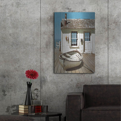 Luxe Metal Art 'Weathered Traveler' by Zhen-Huan Lu, Metal Wall Art,24x36