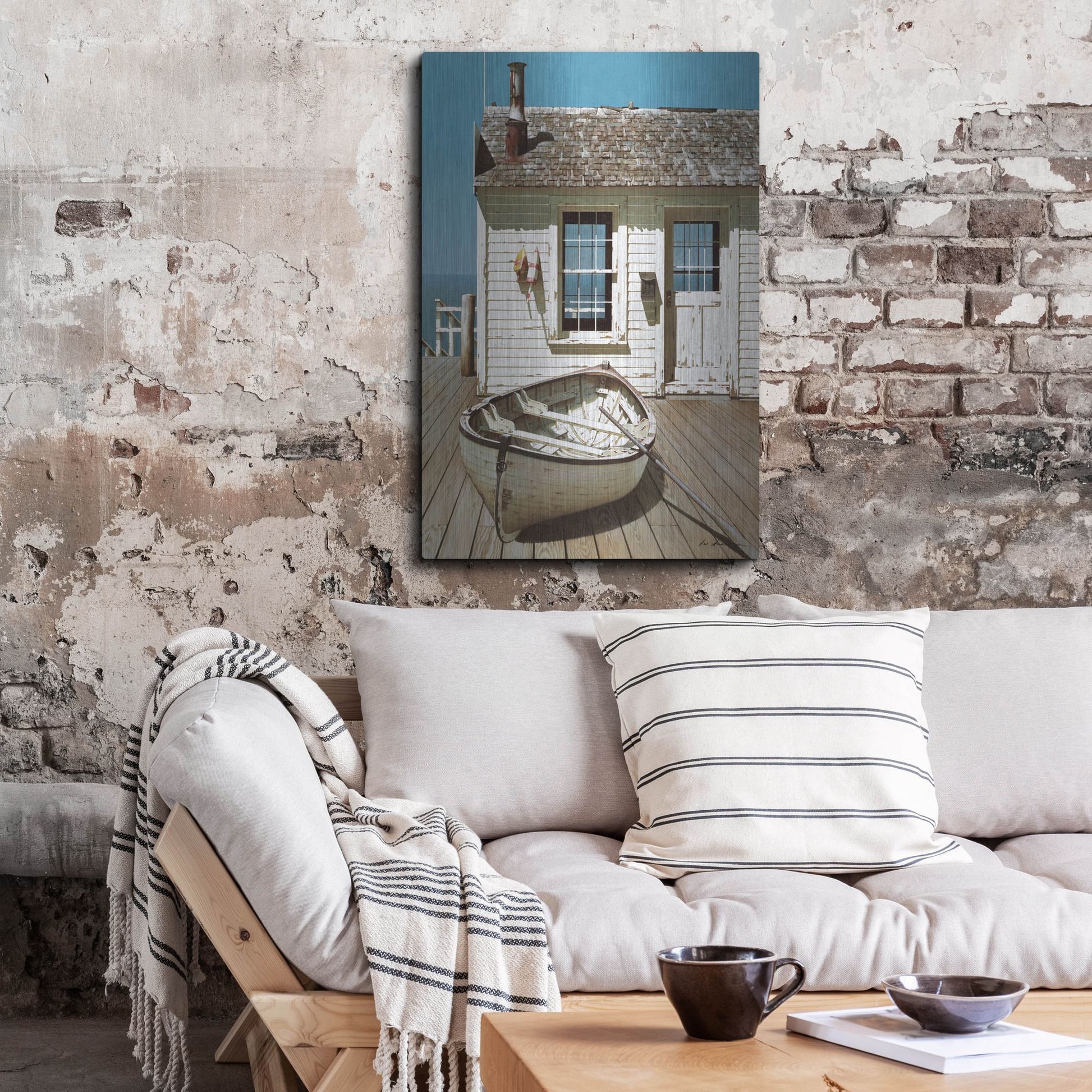 Luxe Metal Art 'Weathered Traveler' by Zhen-Huan Lu, Metal Wall Art,24x36