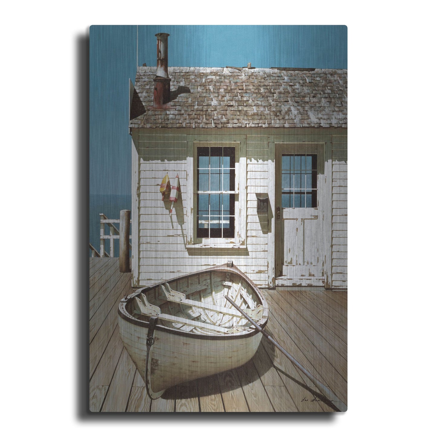 Luxe Metal Art 'Weathered Traveler' by Zhen-Huan Lu, Metal Wall Art