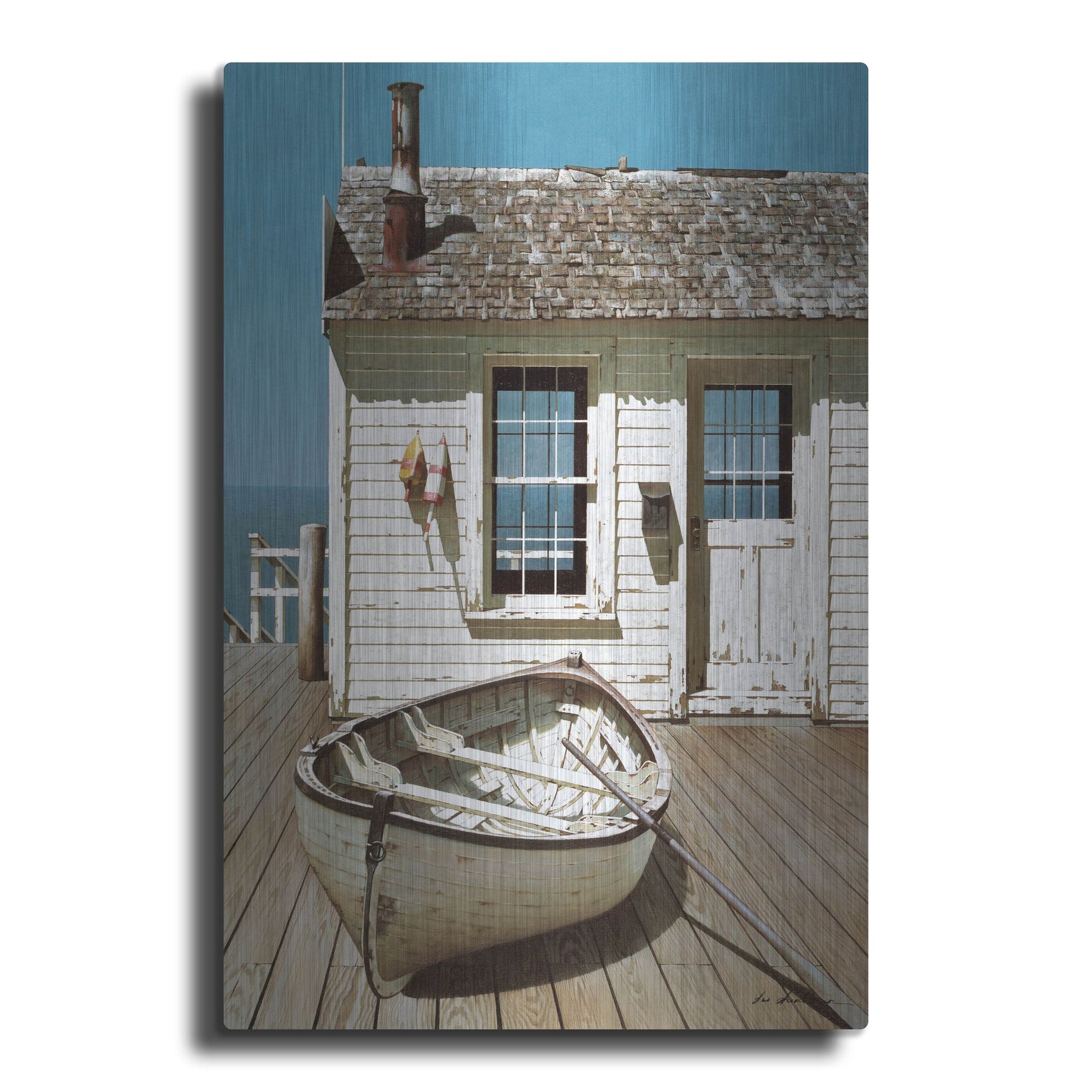 Luxe Metal Art 'Weathered Traveler' by Zhen-Huan Lu, Metal Wall Art