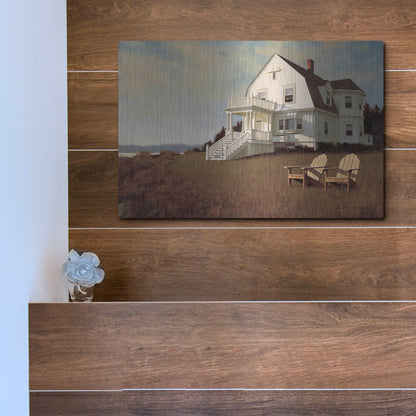 Luxe Metal Art 'Oceanfront View' by Zhen-Huan Lu, Metal Wall Art,16x12