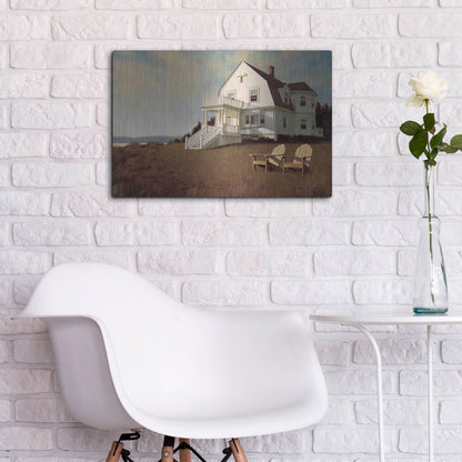 Luxe Metal Art 'Oceanfront View' by Zhen-Huan Lu, Metal Wall Art,24x16