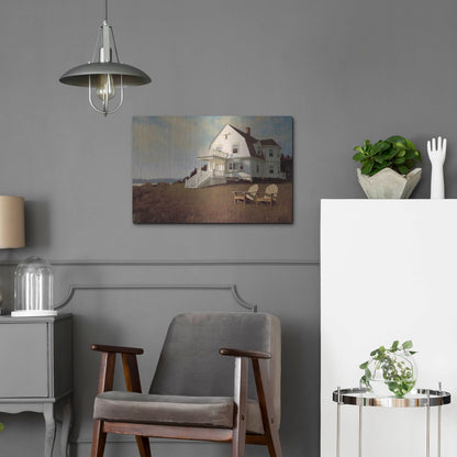 Luxe Metal Art 'Oceanfront View' by Zhen-Huan Lu, Metal Wall Art,24x16