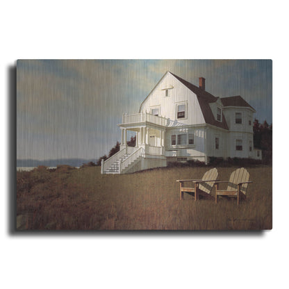 Luxe Metal Art 'Oceanfront View' by Zhen-Huan Lu, Metal Wall Art