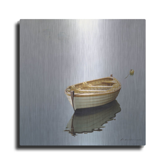 Luxe Metal Art 'Boat Shadow' by Zhen-Huan Lu, Metal Wall Art