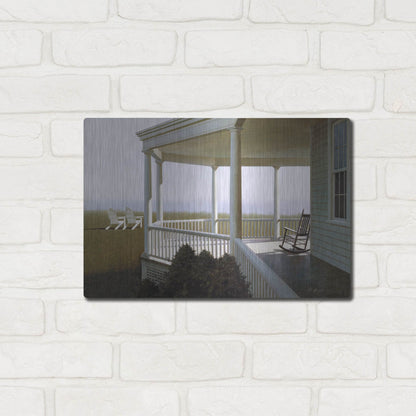 Luxe Metal Art 'New Porch' by Zhen-Huan Lu, Metal Wall Art,16x12