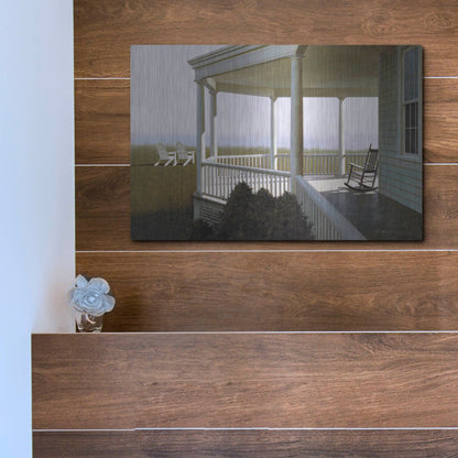 Luxe Metal Art 'New Porch' by Zhen-Huan Lu, Metal Wall Art,16x12