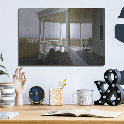 Luxe Metal Art 'New Porch' by Zhen-Huan Lu, Metal Wall Art,16x12