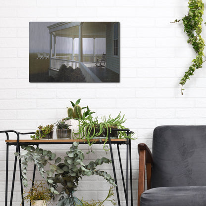 Luxe Metal Art 'New Porch' by Zhen-Huan Lu, Metal Wall Art,16x12
