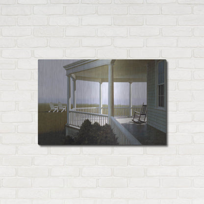 Luxe Metal Art 'New Porch' by Zhen-Huan Lu, Metal Wall Art,36x24