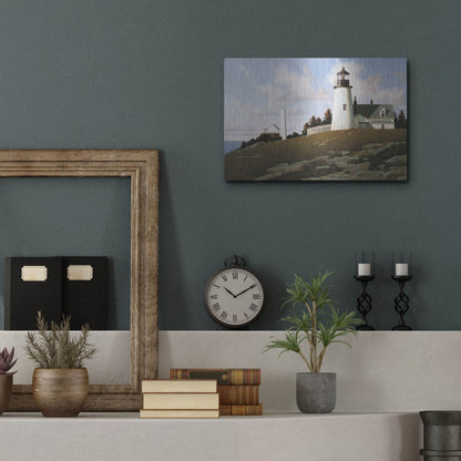 Luxe Metal Art 'Lighthouse 2' by Zhen-Huan Lu, Metal Wall Art,16x12