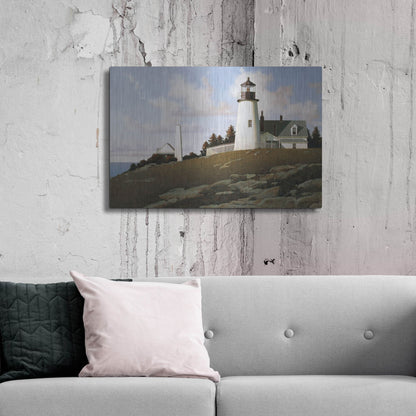 Luxe Metal Art 'Lighthouse 2' by Zhen-Huan Lu, Metal Wall Art,36x24