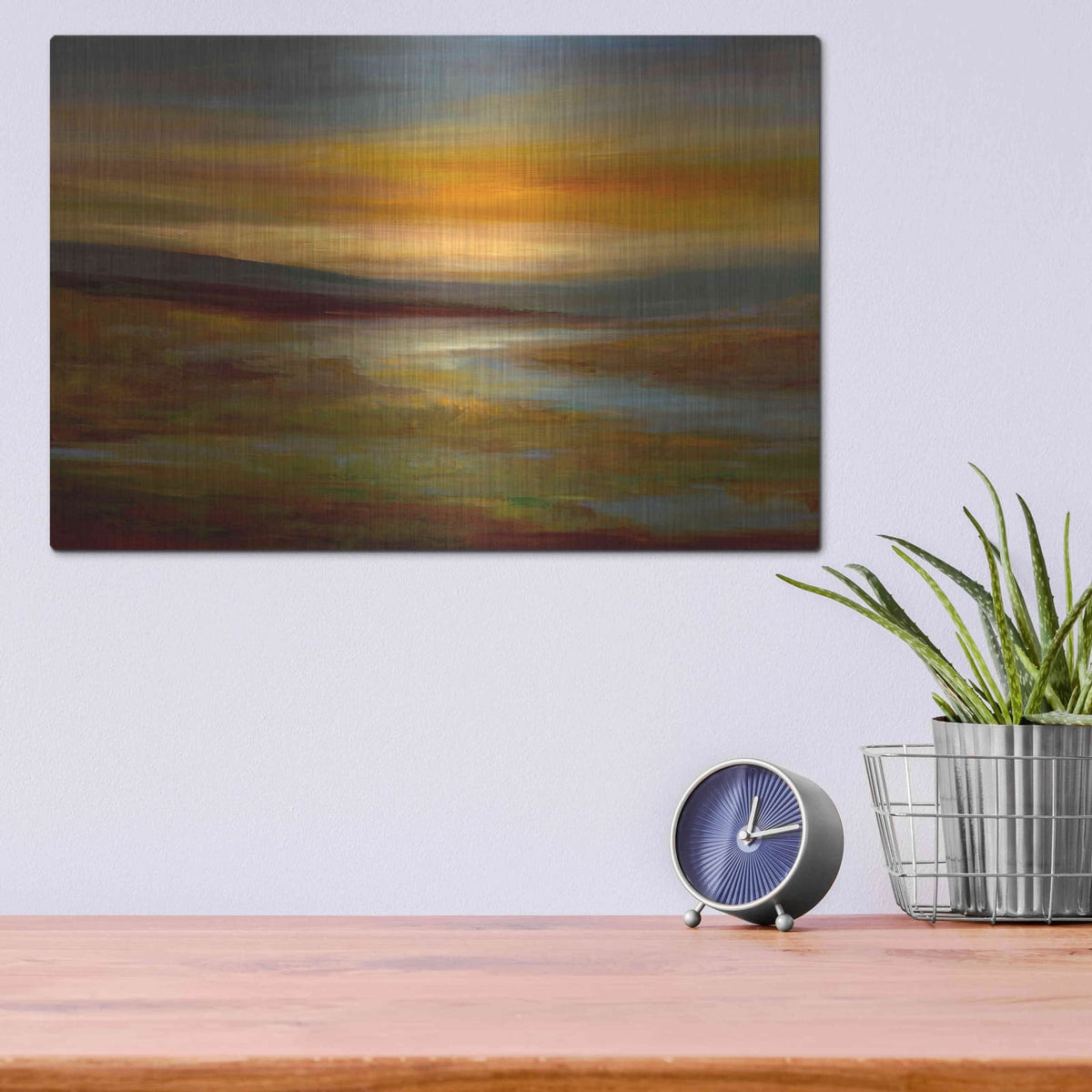 'Evening Sky' by Sheila Finch – Metal Wall Art, 16x12 room view
